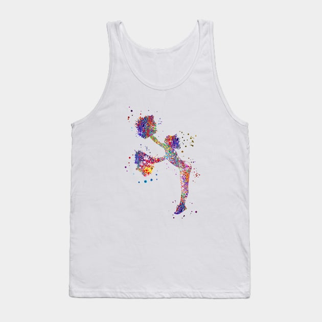 Cheerleader Tank Top by RosaliArt